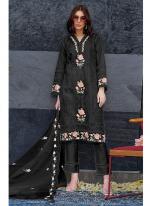 Heavy Organza Black Festival Wear Embroidery Work Pakistani Suit